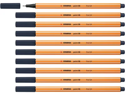 Immagine prodotto di Fineliner - STABILO punta 88 - confezione da 10 - grigio paynes