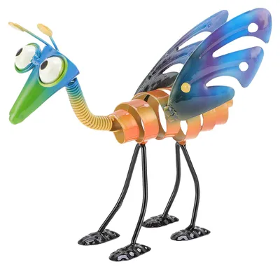 Produktbild von Metall-Garten-Grasshopper-Dekoration, handgefertigte Hofkunst, Außendekoration, Rasenornament