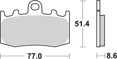 Produktbild von sbs Bremsbeläge Satz Vorne 796RS