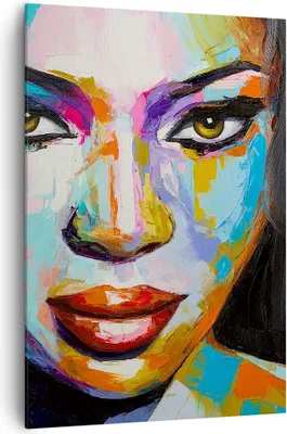 Produktbild von Bild auf Leinwand - Leinwandbild - Einteilig - Mädchen Gesicht - 70x100cm - Wand Bild - Wanddeko - Wandbilder - Leinwanddruck - Kunstdruck - Wanddekoration - Leinwand bilder - Wandbild - PA70x100-3447