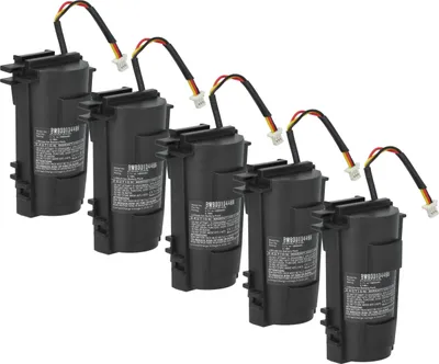 Produktbild von vhbw 5x Akku kompatibel mit Honeywell MS9535, BT9535 Barcodescanner POS (1400 mAh, 3,7 V, Li-Ion)