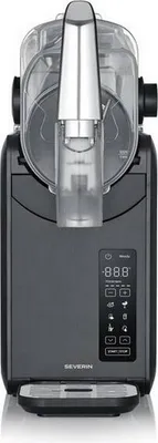 Obrázek produktu pro Severin Slush Ice Maker, stroj na výrobu ledové tříště pro domácnost, 5 programů, ledové koktejly, frappé, mléčné koktejly bez ledu, 2 l, černý, nerezová ocel, S-Slush EZ 7410