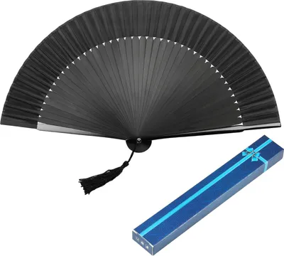 Produktbild von Kakoo Japanischer Handfächer mit Geschenkbox - Schmetterling und Japanische Kirsche