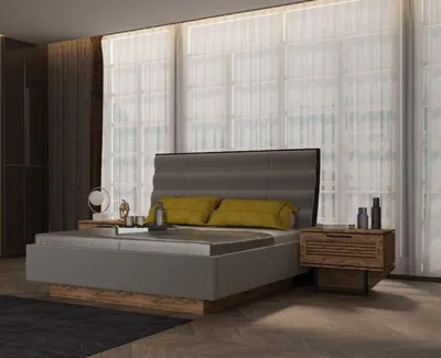 Obrázek produktu pro Manželská postel Rám postele design postele nábytek Dřevěný rám postele