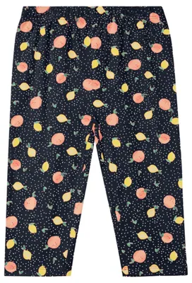 Obrázok produktu pre Legíny pre dievčatá značky s.Oliver Junior – model Capri, celoprint, elastický pás