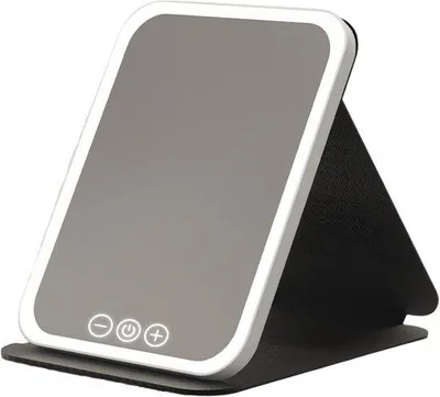 Produktbild von Draagbare, opvouwbare LED-make-upspiegel met touchscreen en dimfunctie.
