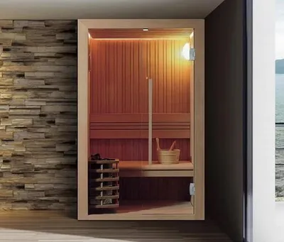 Obrázok produktu pre Domov sauna Sauna Sauna Sauna z masívneho dreva Sauna kabína Drevená sauna 150x100 cm