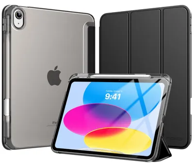 Produktbild von MoKo für iPad (A16) 11. Generation Hülle 11 Zoll 2025 mit Stifthalter – C-Schwarz