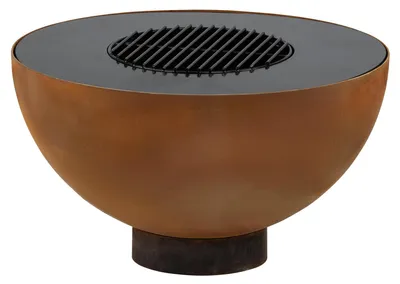 Imagen del producto de Hoguera con función de parrilla - Diámetro de 60 cm - Acero aleado - Acero inoxidable