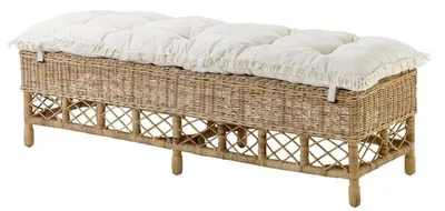 Produktbild von Casa Padrino Sitzbank Naturfarbig 147 x 48 x H. 50 cm - Luxus Qualität