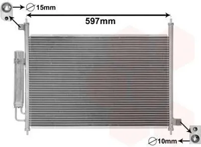 Produktbild von VAN WEZEL 25015702 Kondensator Klimaanlage Klimakondensator für HONDA FR-V (BE) +Trockner