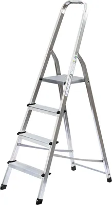 Produktbild von Guenzburger Steigtechnik MUNK 11125 Aluminium Stufen-Stehleiter