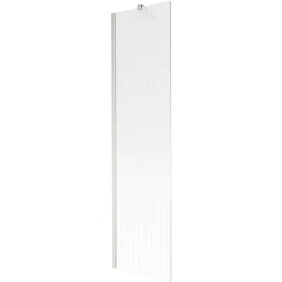 Image de Mexen Next Paroi de baignoire à 1 battant 50 x 150 cm, rayée, nickel brossé - 895-050-000-00-09-97