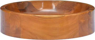 Produktbild von vidaXL Waschbecken Massivholz Teak Φ40x10 cm