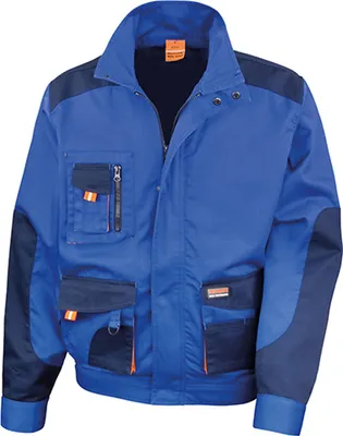 Produktbild von Result WORK-GUARD R316X | Herren Work-Guard Arbeits Jacke - Farbe: Royal/Navy/Orange - Größe: XS