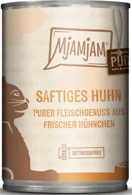 Image de Chats - Nourriture humide MJAMJAM Cat Adult poulet pur, 400 g