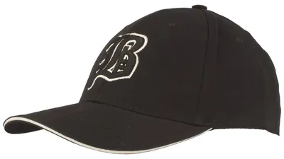 Verstellbare Baseball Cap aus 100% Baumwolle mit schöner Stickerei von Hut-Breiter in schwarz