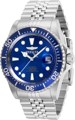 Zdjęcie produktu dla Invicta Pro Diver 30092 Zegarek Męski - Mechanizm Automatyczny - Stal Nierdzewna z Niebieską Tarcza - 42 mm