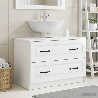 Productafbeelding van Maison Exclusive - Wastafelmeubel UTRECHT, hoogglanz wit, 82 x 41 x 56 cm