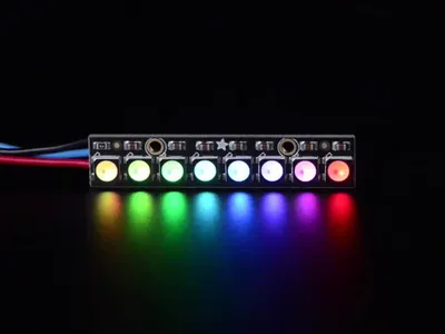 Produktbild von Adafruit NeoPixel Stick - 8 x 5050 RGBW LEDs - Kaltweiß - 6000K