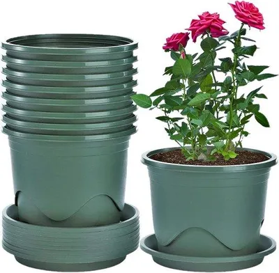 Immagine prodotto di Set da 6 vaschette in plastica per balconi e interni