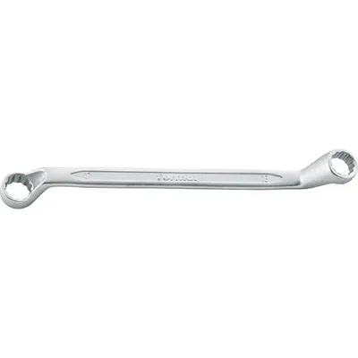 Produktbild von FORMAT Doppelringschlüssel DIN838 17x19mm gekröpft, Länge:182 mm, Schlüsselweite:6 x 7 mm, Ringstärke:5,8 x 6,8 mm