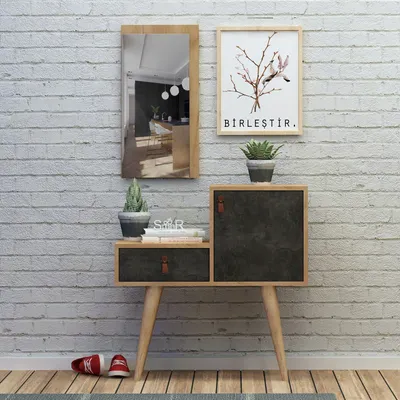 Produktbild von Skye Decor, Janna, Hallenstand, Eiche, 100 % MELAMINBESCHICHTETE SPANPLATTEN, 80 x 40 x 80 cm
