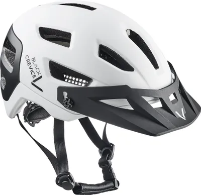 Produktbild von BLACK CREVICE - Damen & Herren MTB - Fahrradhelm - ENDURO | Farbe: Weiß/Schwarz | Größe: S/M (54-58 cm)