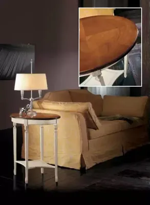 Image de Table d'appoint en bois, table design, tables, table ronde italienne en bois