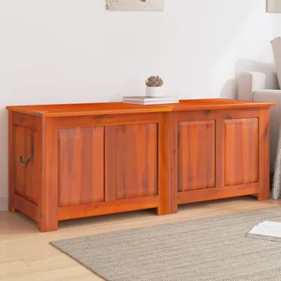 Obrázek produktu pro Úložná truhla s víkem masivní akáciové dřevo Hnědá / 150 x 55 x 57 cm