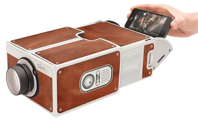 Image de Mini projecteur pour smartphone, modèle 2.0, couleur marron