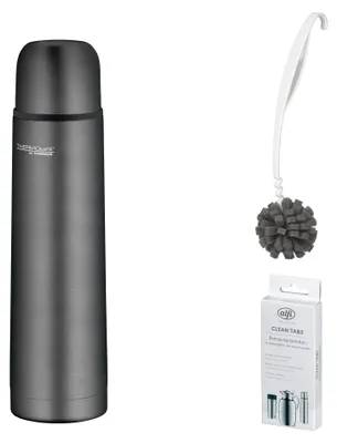 Produktbild von THERMOS TC BEVERAGE BOTTLE 0,70 l Isolierkanne 0,7l – Vorteilsset mit Reinigungsbürste CLEAN FIX 30 cm