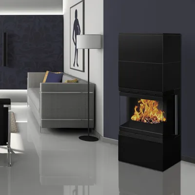 Produktbild von Wamsler Modulo 57/150 U Kaminbausatz Schwarz
