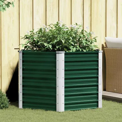 Produktbild von "2026 Promotion" Garten-Hochbeet - Pflanzkasten - Verzinkter Stahl 129x129x77 cm - Grün - Beete CC26342
