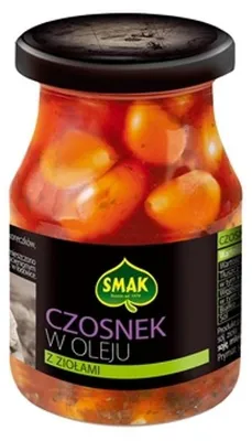 Obrázek produktu pro Česnek v oleji s bylinkami Smak 190 g