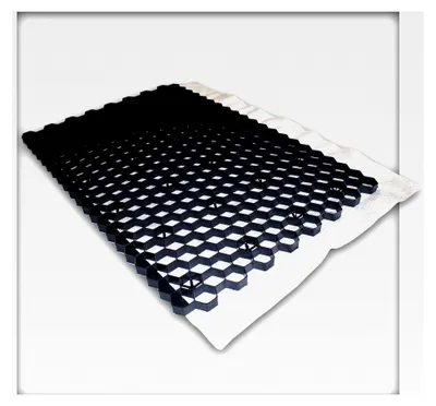 Produktbild von Kiesgitter für Gartenkies, Zierkies und Splitt, Wabenmatte mit Unkrautvlies, 23 Platten (20,7 m²)