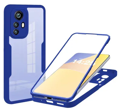 Produktbild von 360 Grad Handyhülle für Xiaomi 12 / 12X Full Cover Rundum Schutz Farbe: Blau