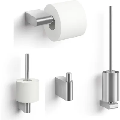Produktbild von ZACK Scala Toilettenzubehörset 4-in-1 Matt Edelstahl