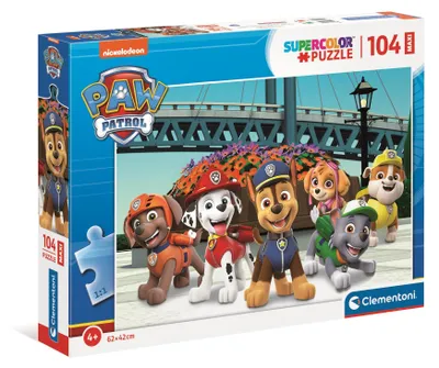 Zdjęcie produktu dla Clementoni Supercolor Paw Patrol, 104 szt., Kreskówki, 4 lat(a)