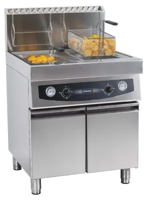 Image de Friteuse Gaz Avec Soubassement 2 X 17 Litres - Casselin