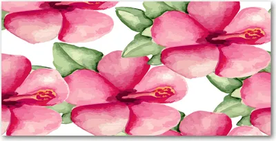 Produktbild von Tulup® Leinwandbild -100x50 cm - Wandkunst - Drucke auf Leinwand - Leinwanddruck  - Blumen & Pflanzen - Rosa - Tropische Blumen