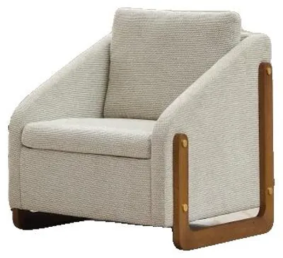 Obrázok produktu pre Akcentná stolička, ergonomický dizajn, jednoduchá montáž, béžová