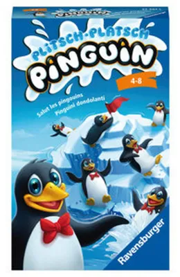 Zdjęcie produktu dla Ravensburger Plitsch Platsch Pinguin, Gra planszowa, Drobne umiejętności motoryczne (zręczność), 10 min, Gra rodzinna