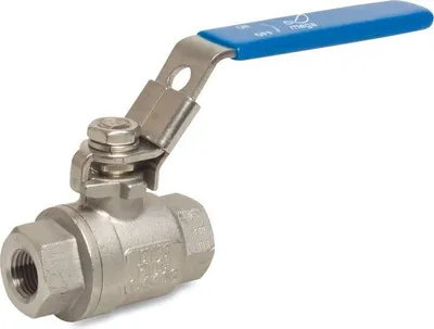 Immagine prodotto di Valvola a sfera Mega 2 pezzi acciaio inox 316 1 1/2" filettatura femmina 64bar
