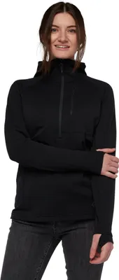 Produktbild von Coefficient 1/4-Zip Fleece Hoody  - Women's Damen - Black Diamond, Farbe:Black, Größe:S