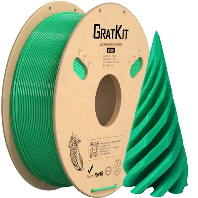 PETG Filament 1,75 mm 1 kg Spule, 3D-Druckerfilament, Grün