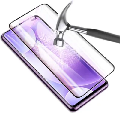 Produktbild von Für Xiaomi Mi 10 / 10 Pro 2x 4D Display Full H9 Hart Glas Schwarz Folie Panzer