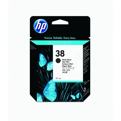 Produktbild von HP 38, Standardertrag, Mattschwarz, Tinte auf Pigmentbasis, 1 Stück(e), 3200 Seiten