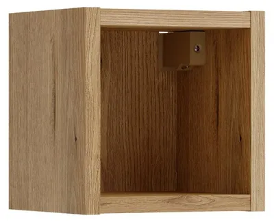 Image de Cube de rangement salle de bain VANO 20 cm chêne suspendu avec niche