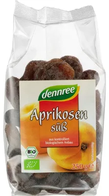 Produktbild von Aprikosen - ganze, süß, getrocknet 250g